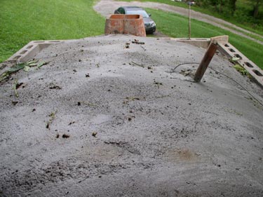 dome concrete insulation layer
